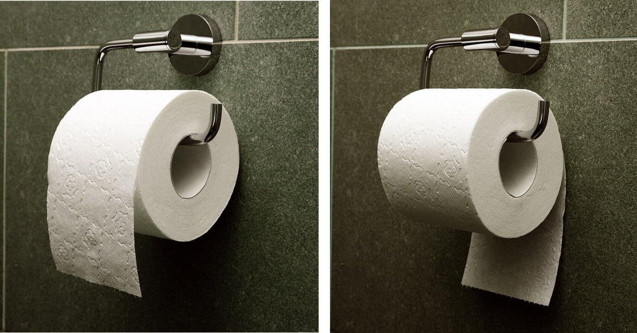 トイレットペーパーは「表向き」と「裏向き」どっちが正しい?論争に終止符を打つ証拠とは?の画像 1/4