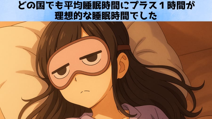 “8時間の呪縛”を解け:睡眠ガイドラインはローカルメイドへ