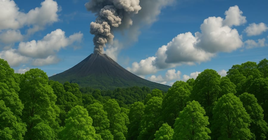 森の緑が濃くなると「火山噴火が迫っているサイン」となる可能性