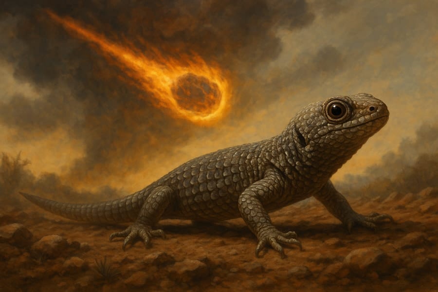 【ヨルトカゲ】メキシコにいたのに隕石衝突を生き延びていたと判明