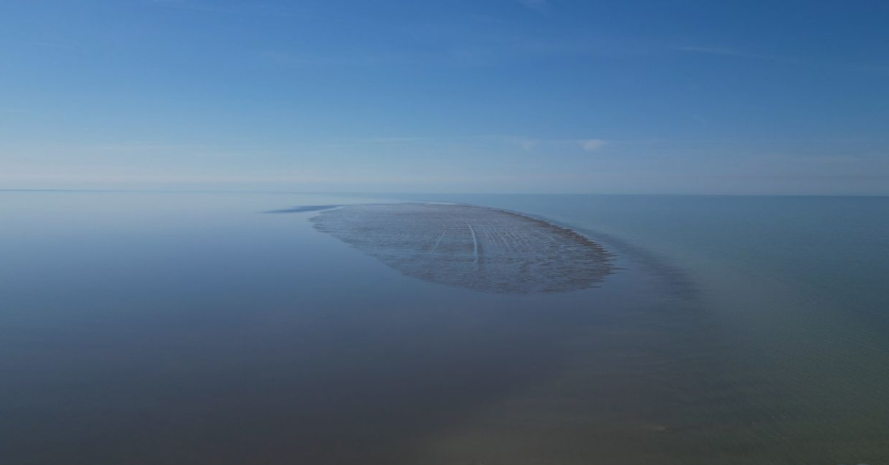 カスピ海に「新しい島」が出現!生物の楽園になる可能性もの画像 1/3