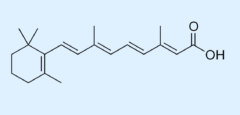 ニキビ薬にも含まれるレチノイン酸はビタミンAから作られる物質です
