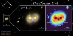 【宇宙フクロウ】2つの銀河が衝突して「フクロウの顔」のようになった天体を観測！の画像 2/3