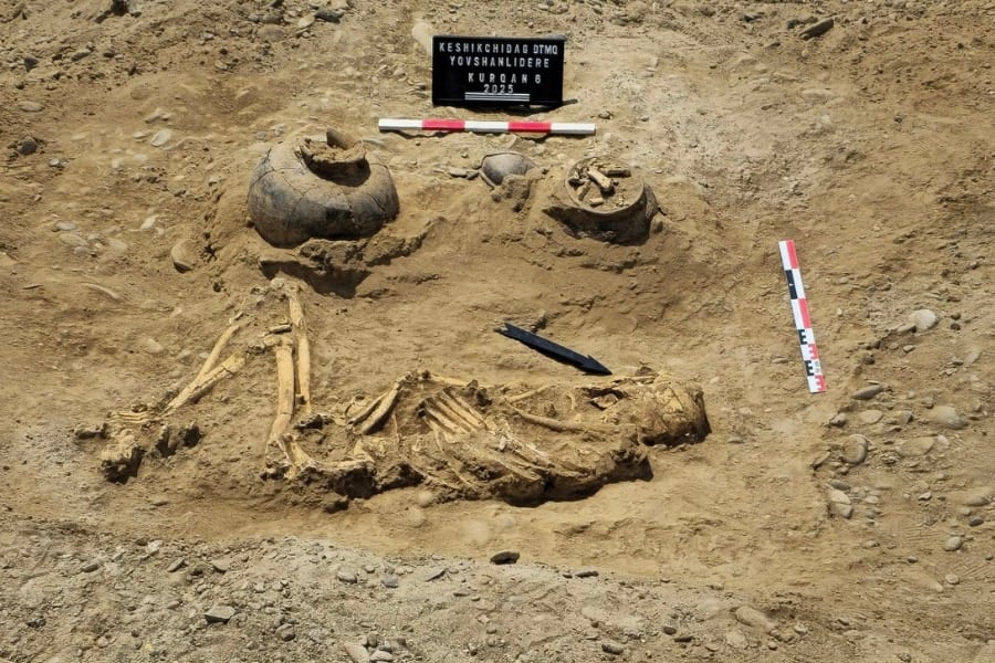 3800年前に埋葬された「身長2mの巨人兵」を発見、アゼルバイジャンの画像 5/5