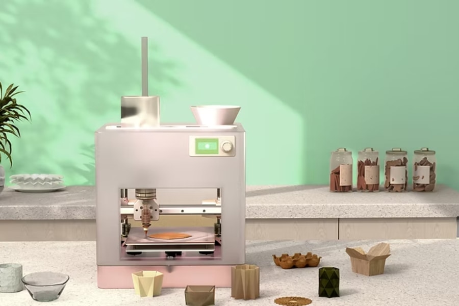 食品廃棄物をコーヒーマグやコースターに変える、新型3Dプリンター開発