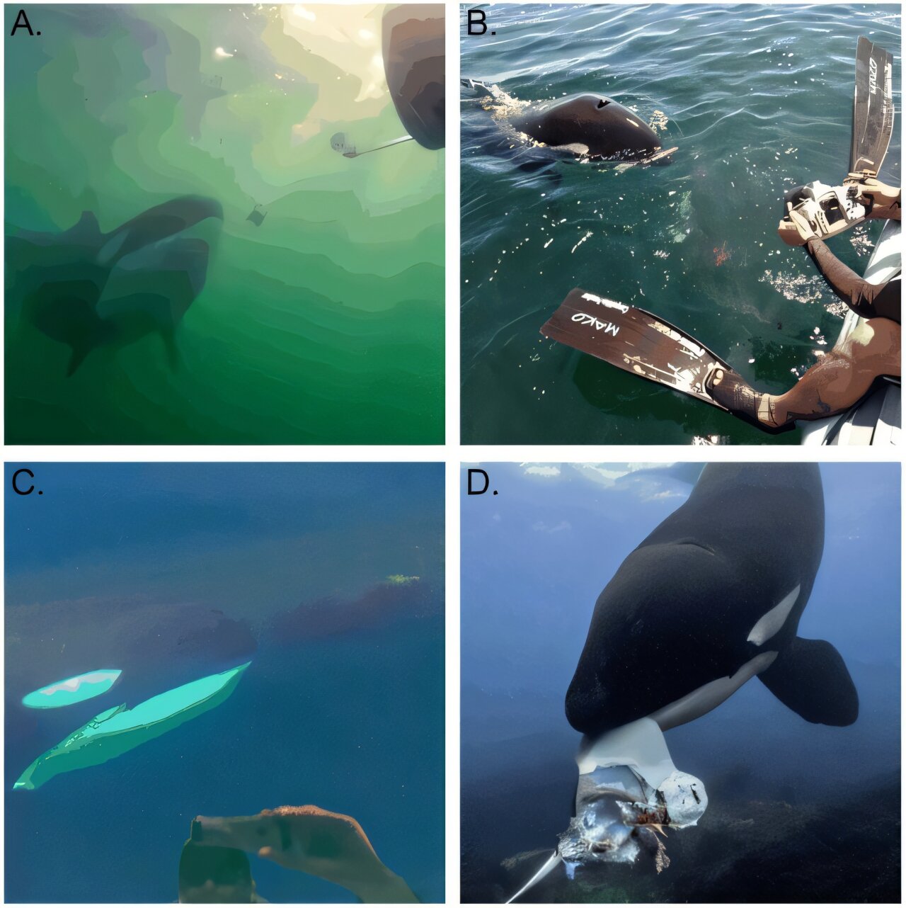 シャチが人間に食べ物を「おすそわけ」する行動を発見の画像 2/3