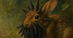 タタリ神化？ 顔が「黒い触手」で覆われたウサギを発見【画像あり】の画像 1/2
