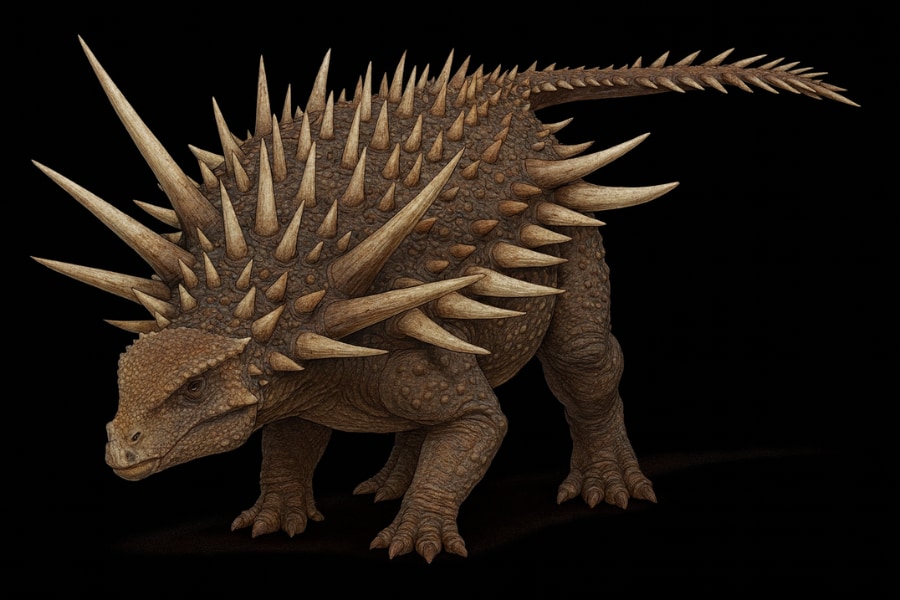 長さ1m超えのトゲを装備していた鎧竜「スピコメルス」とは？ - ナゾロジー