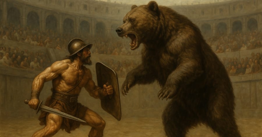 グラディエーターと戦闘した「ヒグマの頭蓋骨」を発見、約1700年前