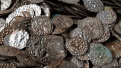 ミミズを掘っていた男性が２万枚の中世の銀貨を発見の画像 2/4