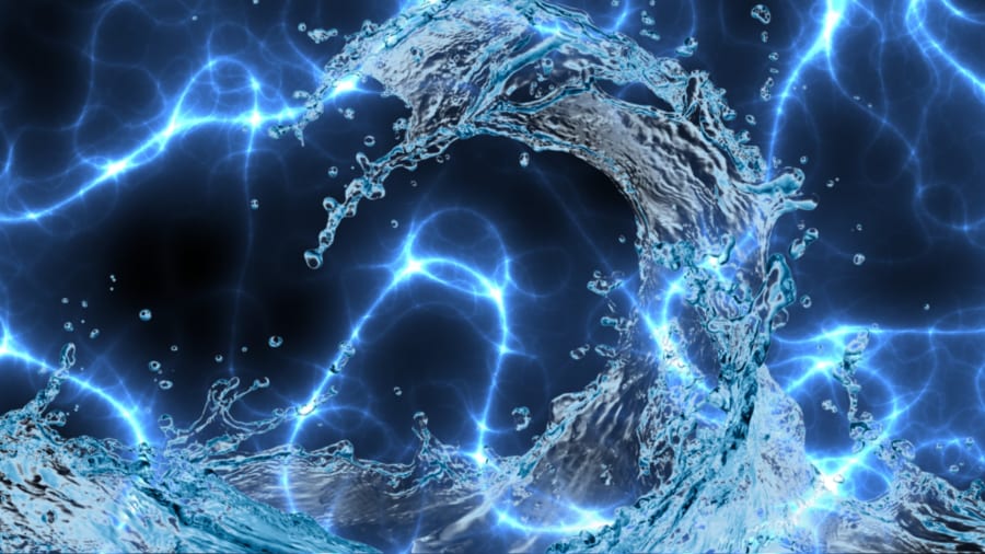 水を流すだけの摩擦発電