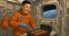 人類初「宇宙でのBBQ」に成功の画像 1/1