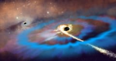星を引き裂く超大質量ブラックホールが銀河内を彷徨っているの画像 1/2