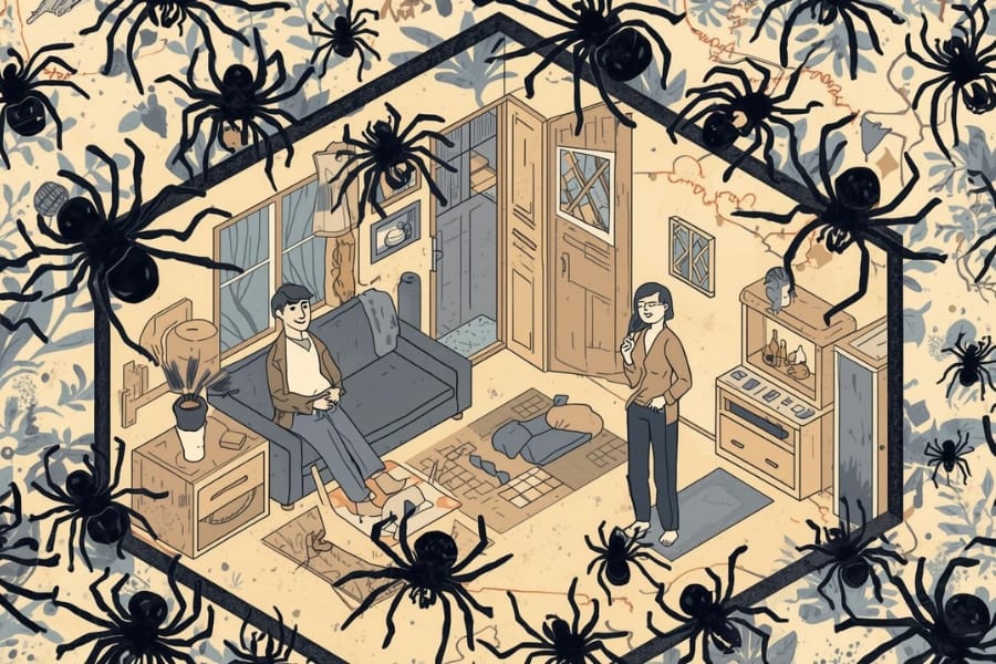 2055匹の毒グモと一緒に”5年以上”生活した家族