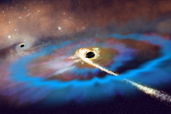 星を引き裂く超大質量ブラックホールが銀河内を彷徨っている