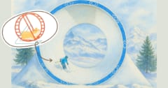 人間版”ハムスターホイール”で無限スキーが楽しめるの画像 1/1
