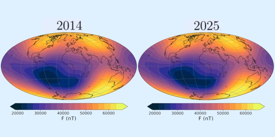 地球磁場に広がる「穴」、衛星を守れるのか?