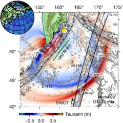 カムチャッカ大地震で、衛星が巨大津波の詳細な姿を初めて捉えるの画像 3/4