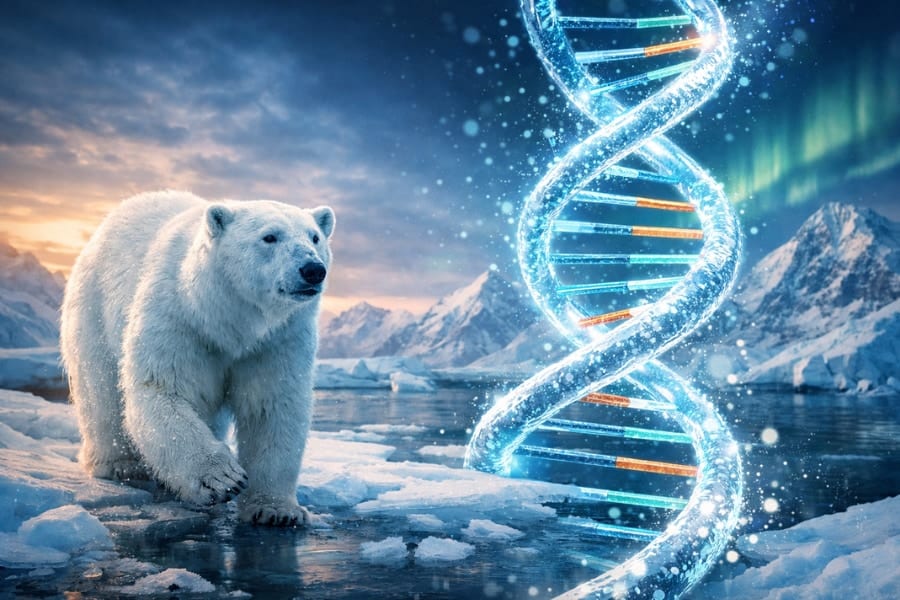 ホッキョクグマが温暖化で生き残るため「DNAを書き換えていた」