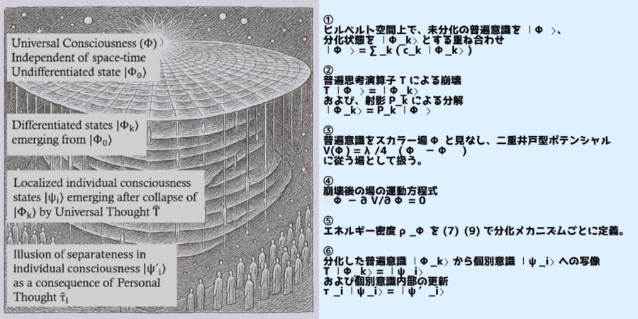 「意識フィールド宇宙論」は全てが意識の場から発生したとされる