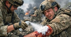 「1秒」で止血するスプレーを開発、戦場での人命救助に期待の画像 1/1
