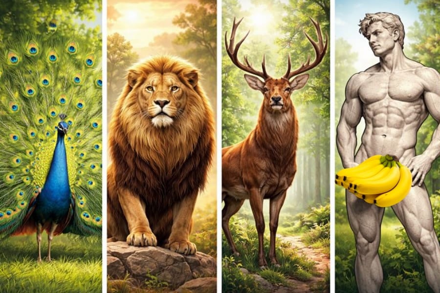 人間のペニスサイズは戦闘能力の評価に影響を与えている――「クジャクの羽」としてのペニス