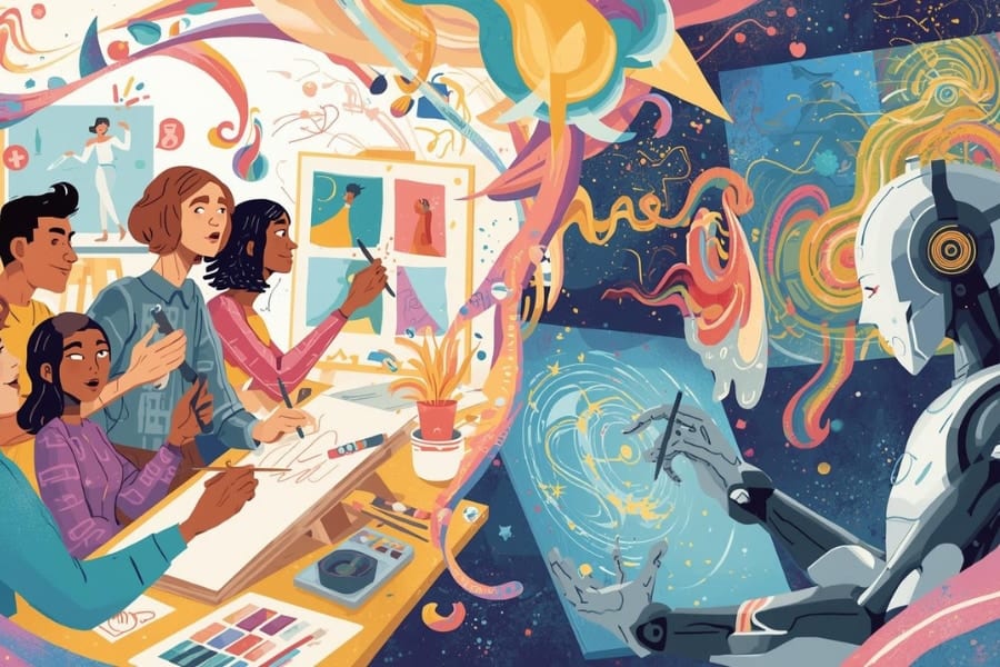 人間「上位10％」の創造性スコアはAIを大きく上回る