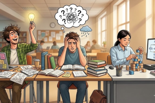 ADHD傾向が強い人は突発的なひらめきで問題を解決する能力が高い