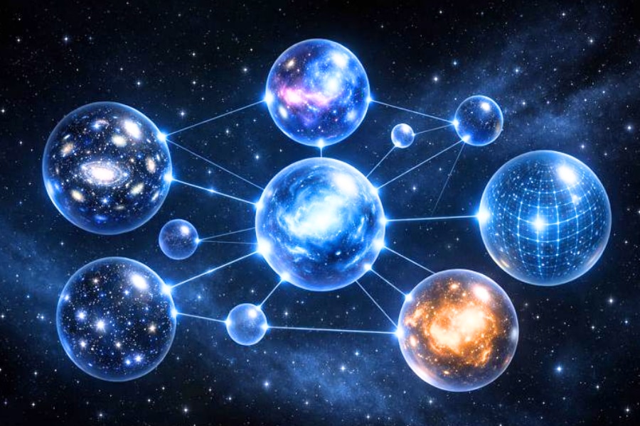 行き来できる並行宇宙ネットワークの理論モデルが発表