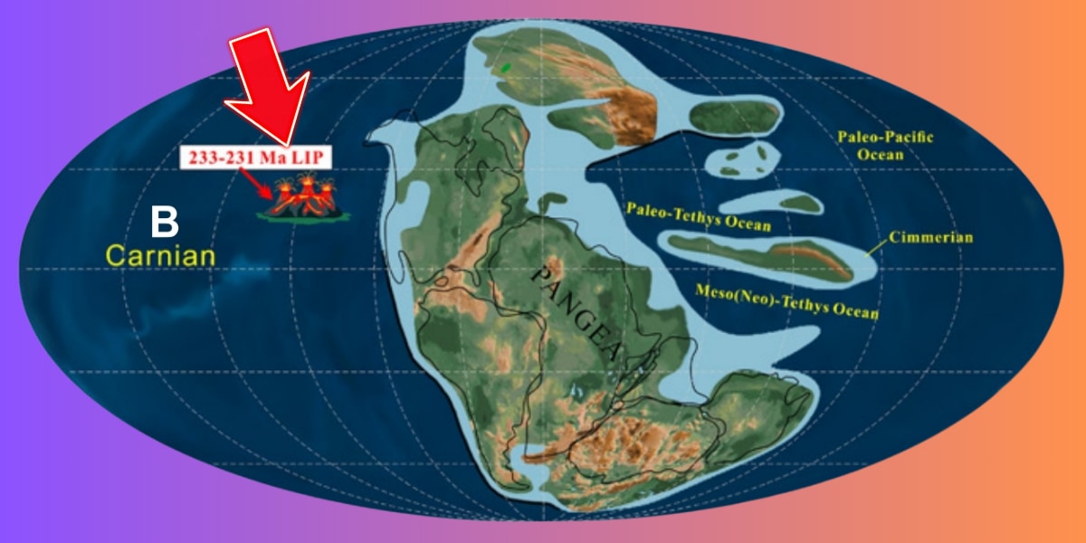 2億3300万〜2億3100万年前ごろの海底噴火