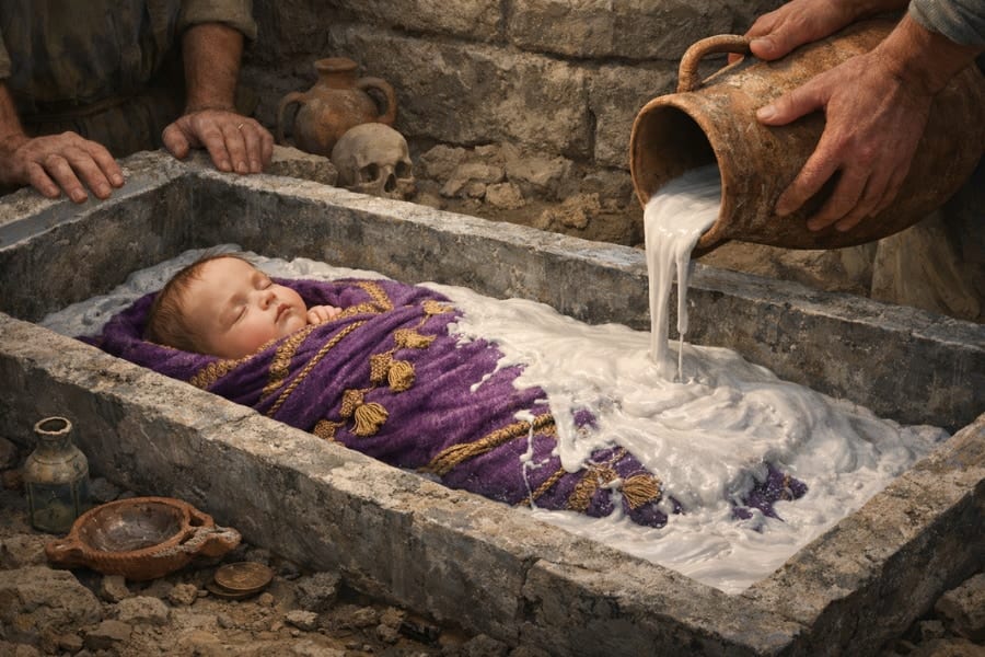 石膏で埋葬された「ローマ帝国の乳児」を発見、研究者「極めてレア」