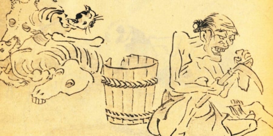 飢饉の様子を描いた絵画