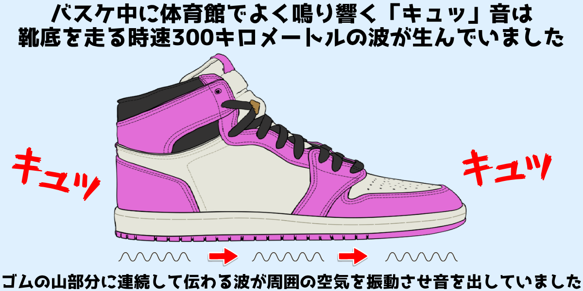 体育館で靴が「キュッ」っと鳴る仕組みを解明