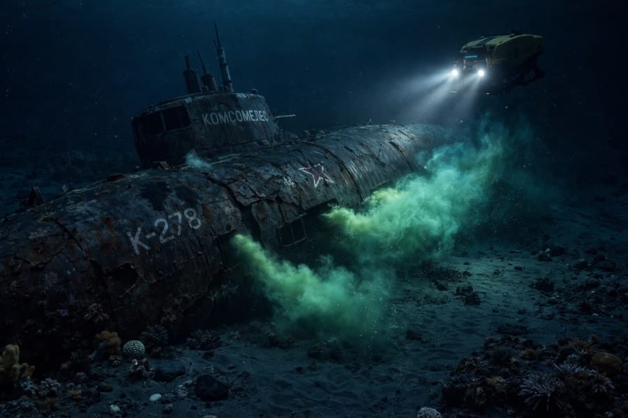沈没したソ連の潜水艦から「放射性物質」の漏出を確認