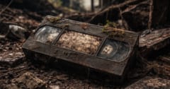 廃墟で朽ち果てた「VHSテープ」を修復、そこに映っていたものとは？の画像 1/1
