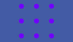 1つを見つめていると他の点の色が変化する新しい錯覚を発見