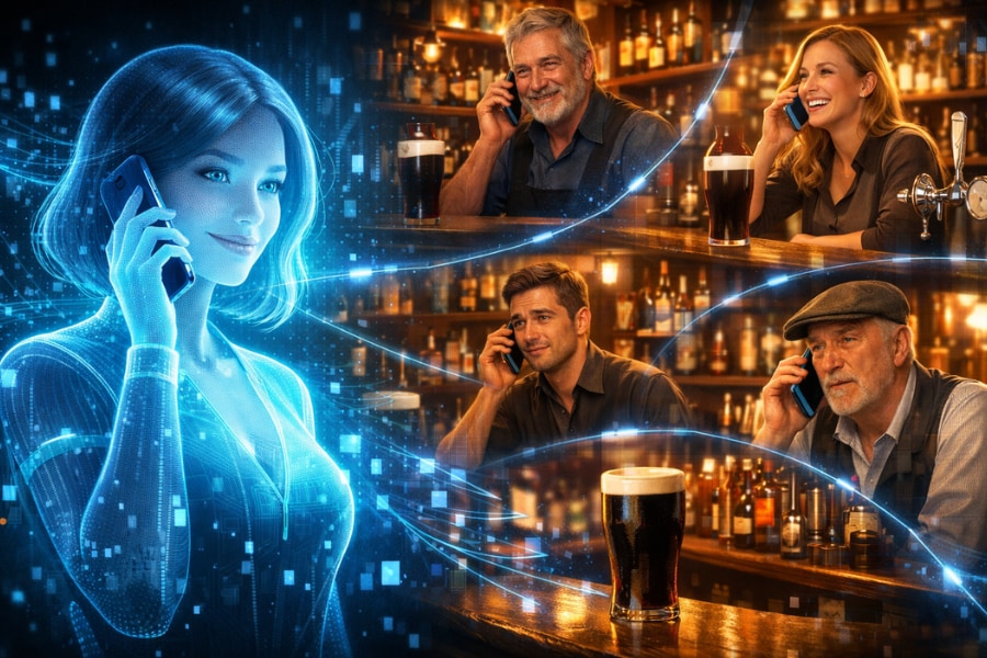 AIが3000件のパブに瞬時に電話をかけ、ビールの値段を尋ねる