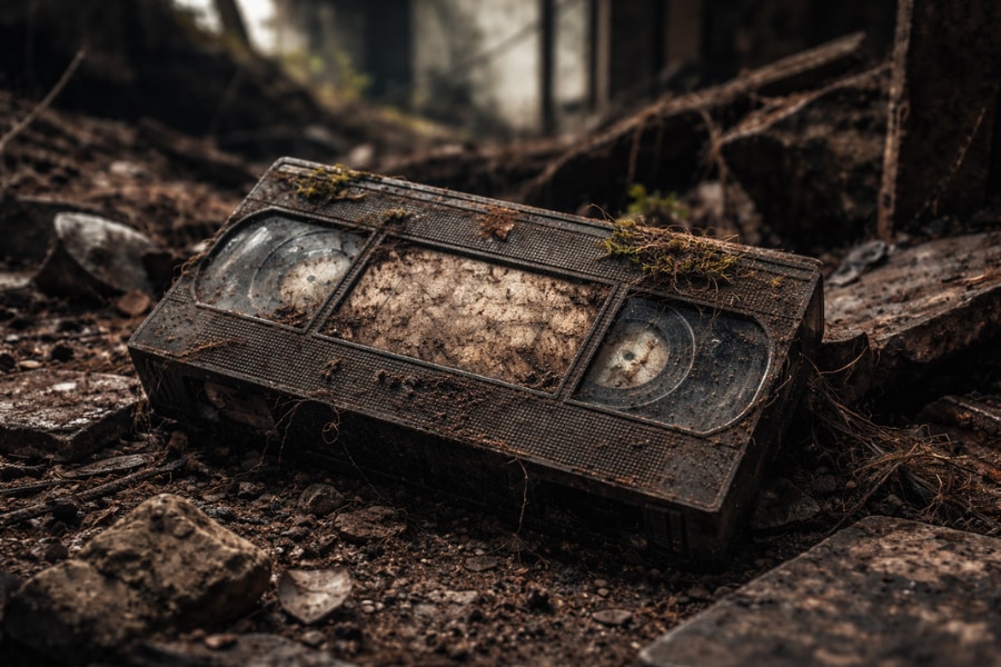 廃墟で朽ち果てた「VHSテープ」を修復、そこに映っていたものとは？