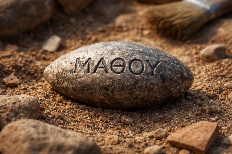 「痛い目にあって学べ」2000年前の投石弾に皮肉なメッセージを発見