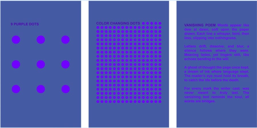 同じ現象は数を増やしたり文章でも起きました