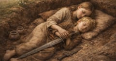 1400年前の「姉弟の遺体」を発見ーー姉が弟を見守るような配置の画像 1/1