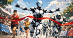 人型ロボットがハーフマラソンで人間の記録を破る【動画あり】の画像 1/1