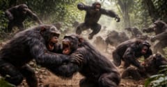 チンパンジーの一族が「仲間割れ」から「戦争」へ突入ーー初の科学的証拠を発見の画像 1/1