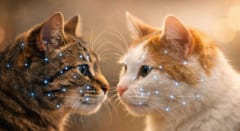 猫は「AIでしか見えない速さ」で互いの表情をコピーし合うことが判明――表情の真似っこに隠れた文法