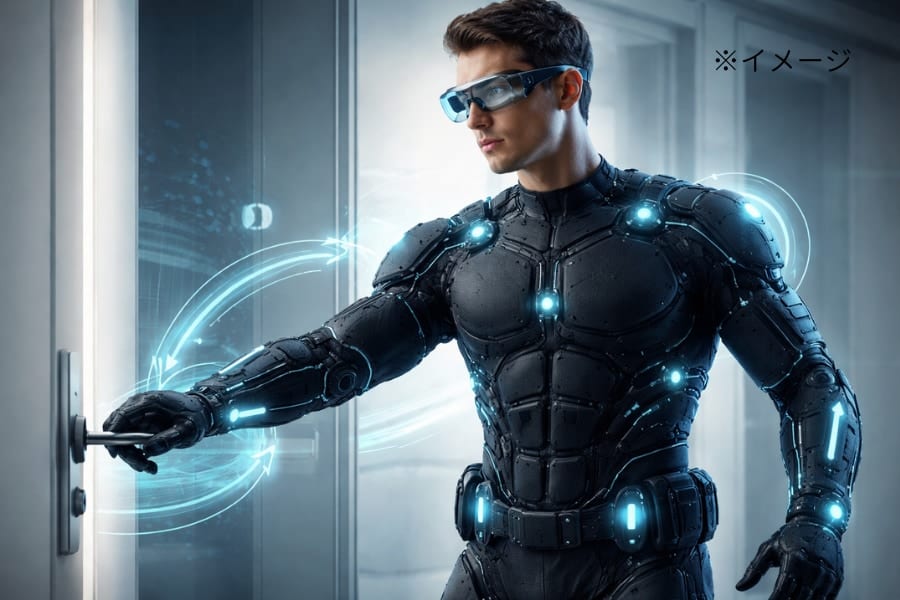 装着者の動きを誘導できる「AIスーツ」を開発