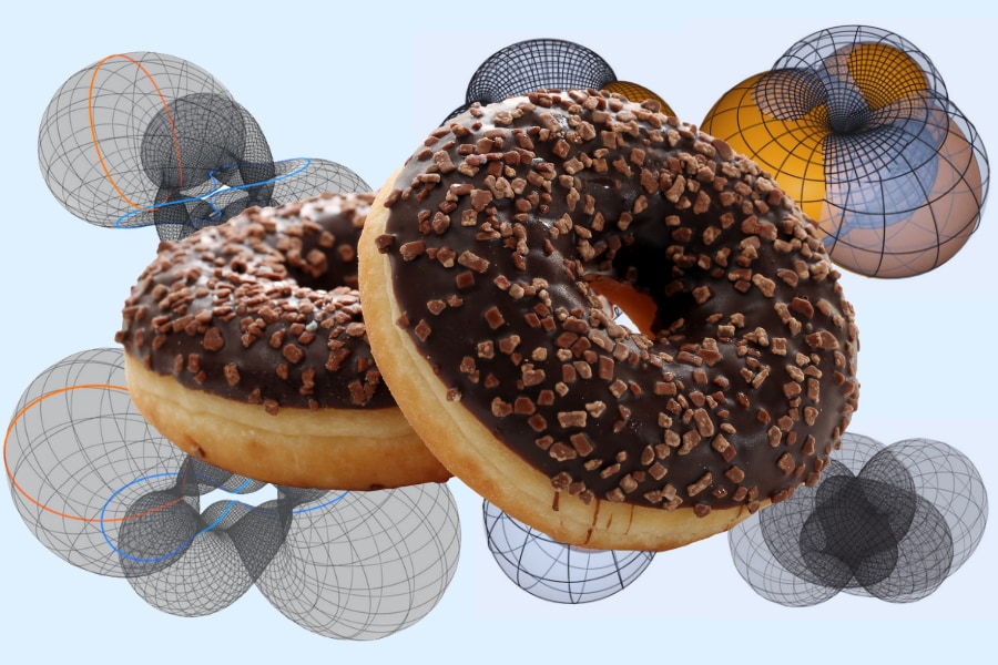 158年信じられてきた幾何学のルール、ドーナツ2つで覆される――「部分を測っても全体は決まらない」