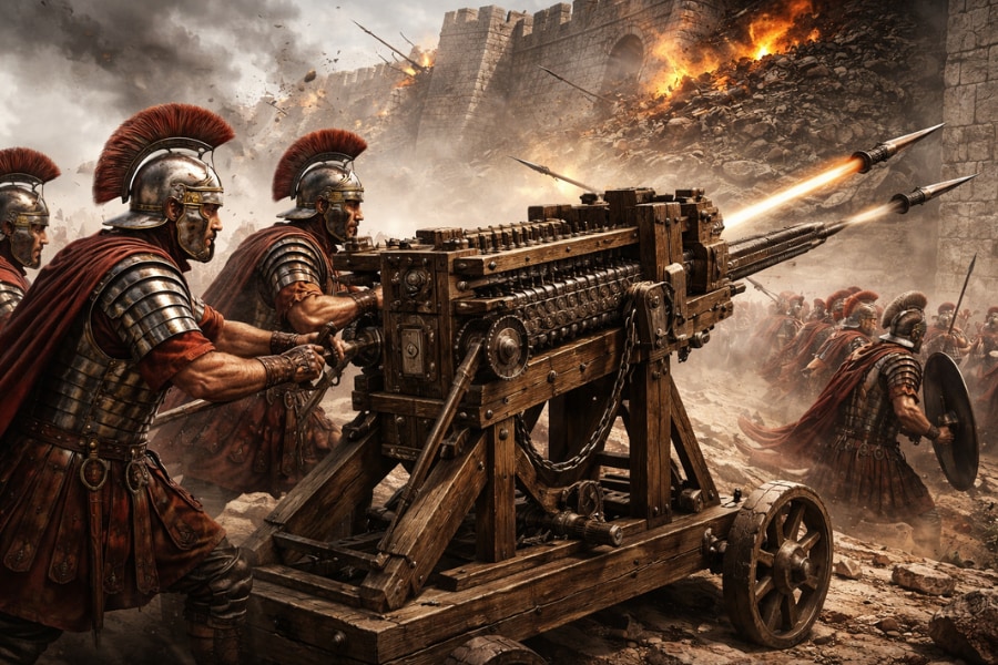 古代ローマ時代の機関銃「ポリボロス」の物的証拠をついに発見した可能性の画像 3/3