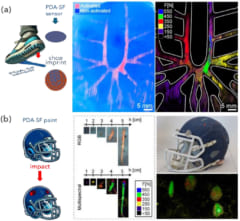 衝撃の位置と強さを「色の変化」で示す新塗料の画像 2/2