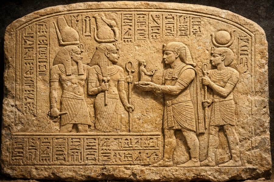 ローマ皇帝が「ファラオ」として描かれていたーー古代エジプトの石碑を発見