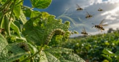 イモムシに齧られると「ハチを呼び寄せる」植物ーー特殊能力の仕組みを解明の画像 1/1